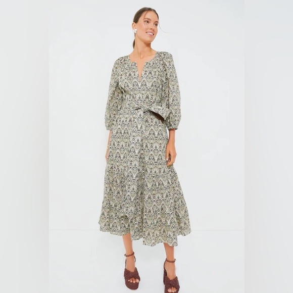 TUCKERNUCK Sicilian Stained Glass Lyles Midi Dress - Picture 1 of 12